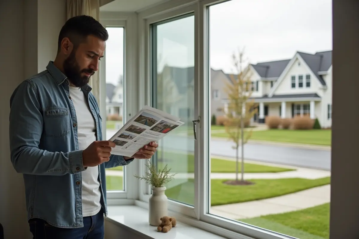 homebuyer choosing ideal house within realistic budget constraints